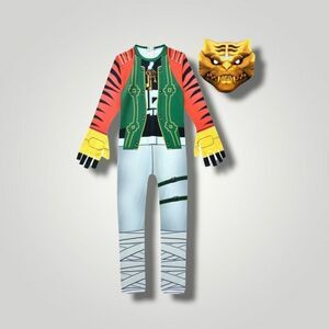 Fortnite Master Key Tiger Cosplay Costume with Mask size 160 size 14